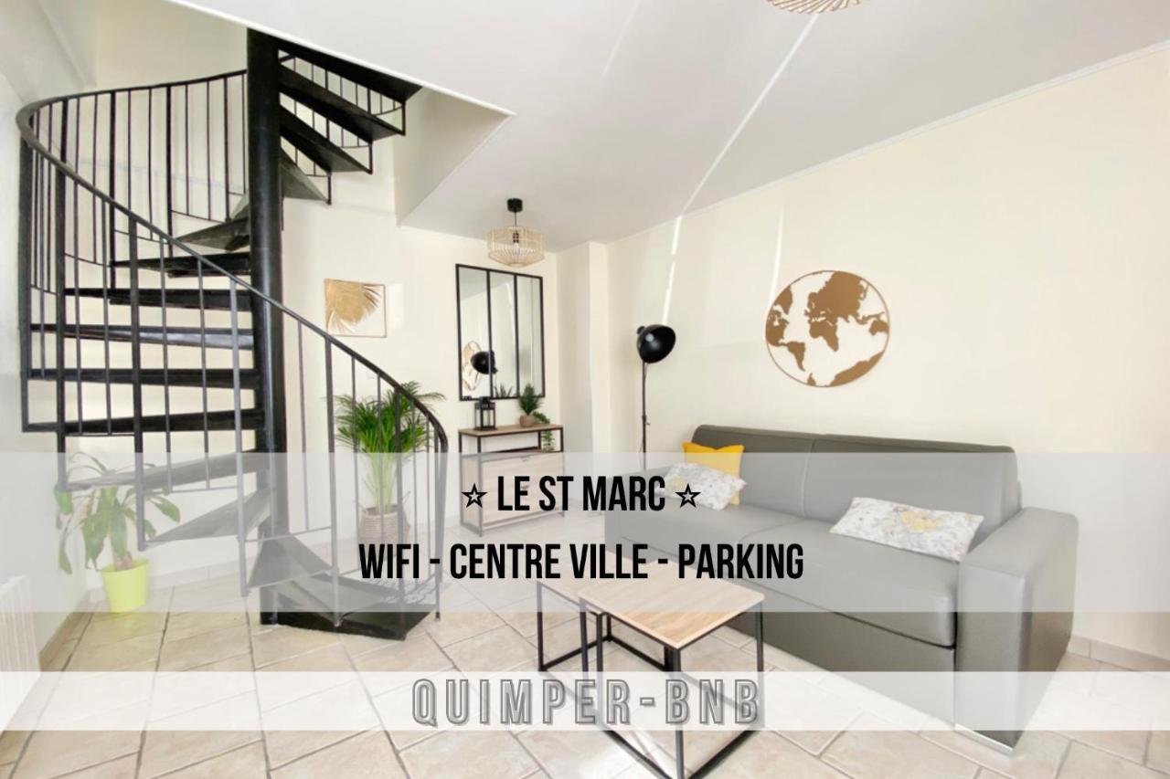 Appartement Le St Marc - Theatre De Cornouaille - Wifi - Parking Prive - Entree Autonome à Quimper Extérieur photo